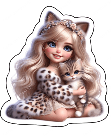 Девочка с котом (106)