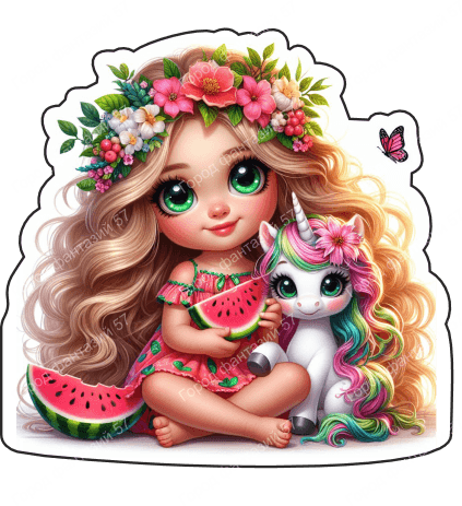 Девочка с единорогом 5