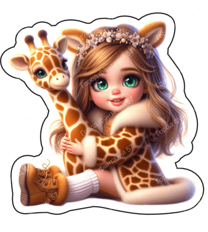 Девочка с жирафом (4)
