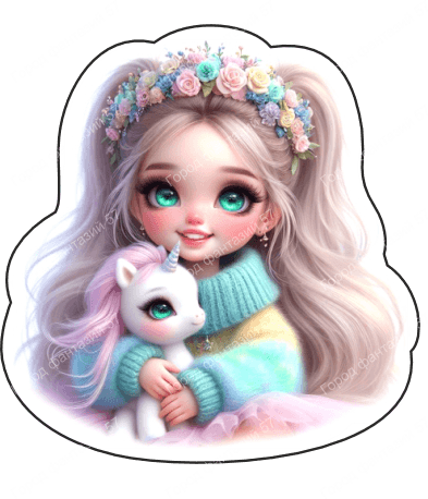 Девочка с единорогом 49