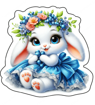 Зайка с едой (6)