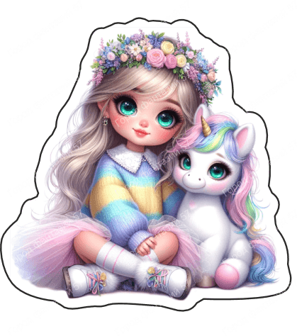 Девочка с единорогом 29