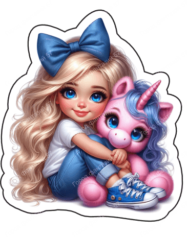 Девочка с единорогом 55