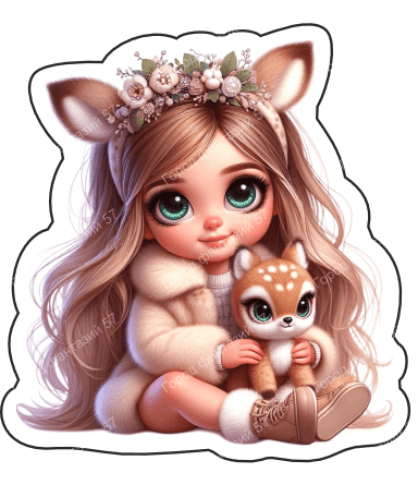 Девочка с оленем (10)