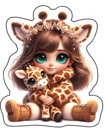 Девочка с жирафом (7)
