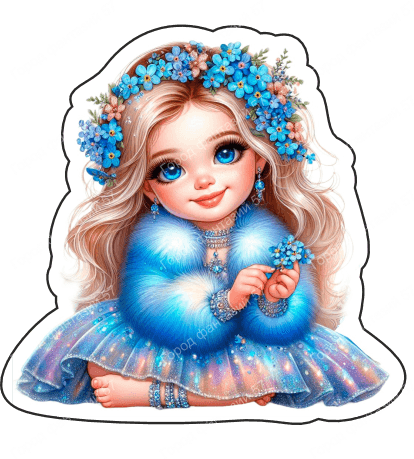 Девочка с цветами в руках (134)