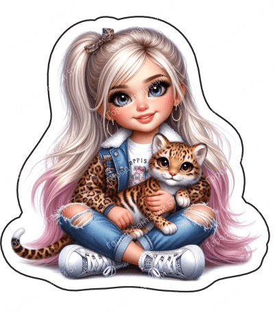 Девочка с котом (140)