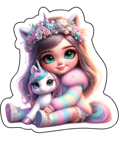 Девочка с единорогом 44