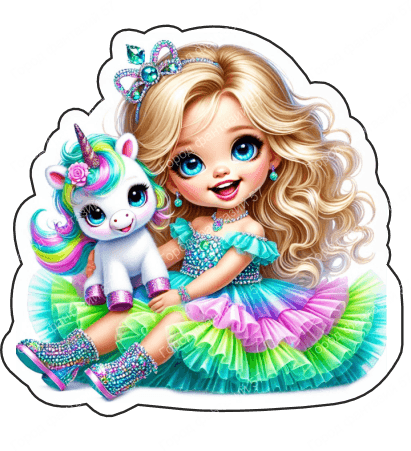 Девочка с единорогом 68