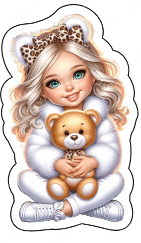 Девочка с мишкой (108)