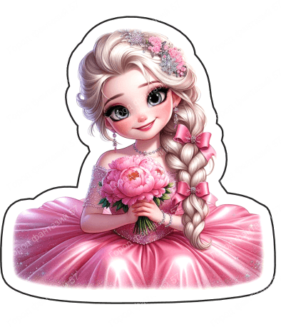 Девочка с цветами в руках (140)