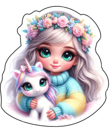 Девочка с единорогом 28
