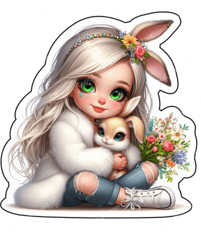 Девочка с зайкой 8