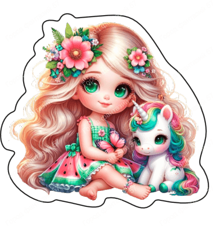 Девочка с единорогом 23