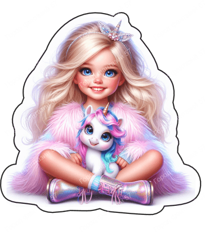 Девочка с единорогом 67