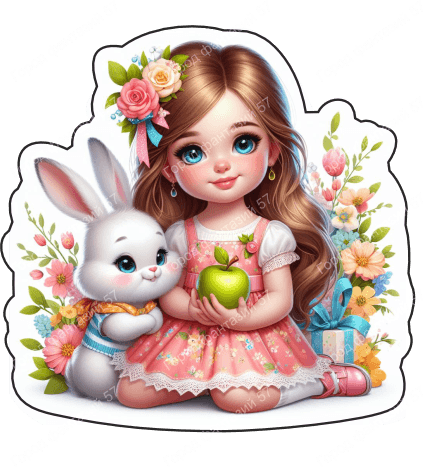 Девочка с зайкой 11