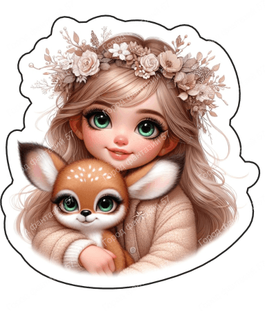 Девочка с оленем (13)