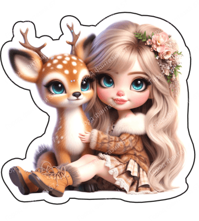 Девочка с оленем (11)