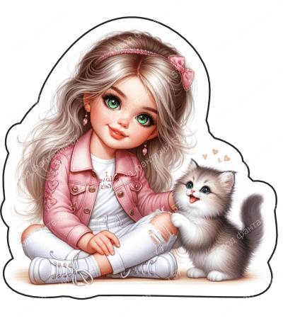 Девочка с котом (178)
