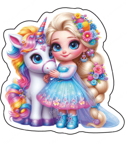 Девочка с единорогом 32