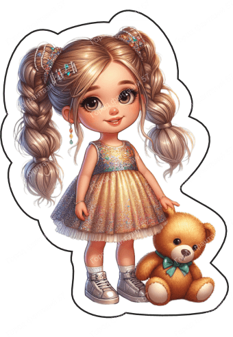 Девочка с мишкой (10)