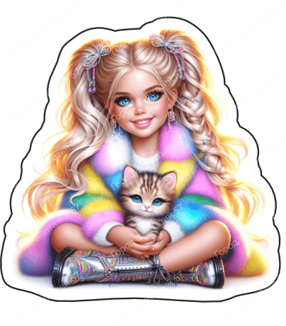 Девочка с котом (145)