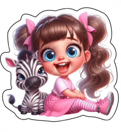 Девочка с зеброй 3